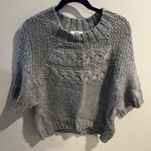 LOFT Gray Cable Knit Women's Sweater